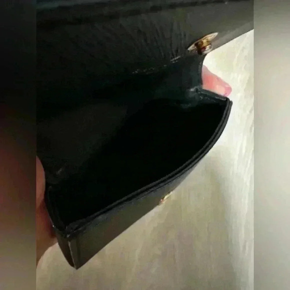 Kate Spade Black Leather Snap Card Case - Picture 7 of 7